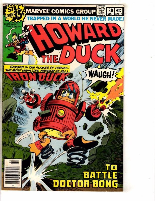 Lot Of 3 Howard The Duck Marvel Comic Books # 27 29 30 Steve Gerber J273