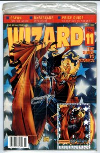 Wizard Magazine #11 (1992) NM Pollybagged Poster & Card NEWSSTAND FACTORY SEALED 