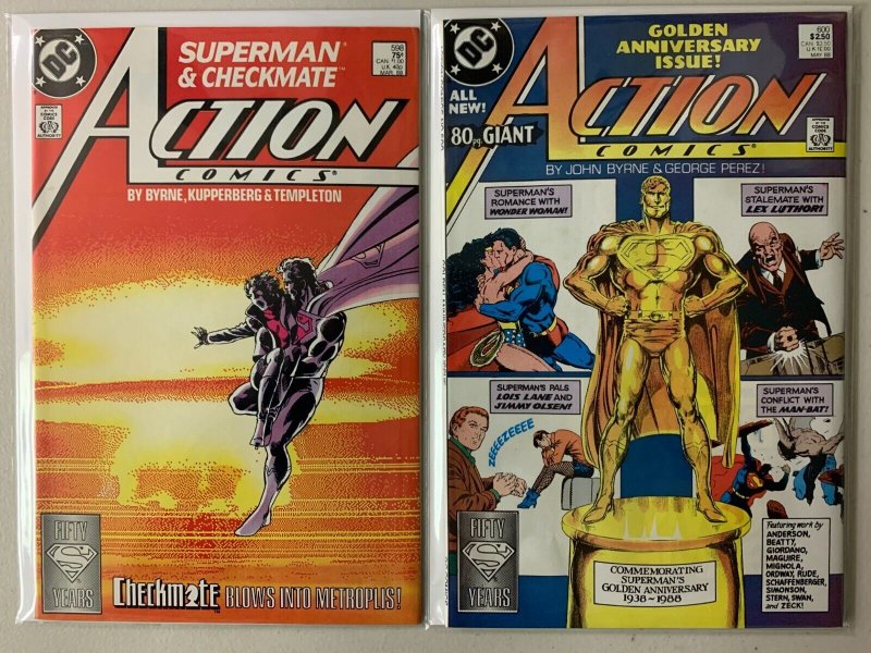 Action Comics lot #501-600 42 diff avg 6.0 (1979-88)