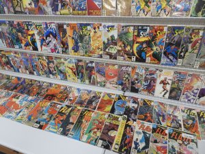 Huge Lot 130+ Comics W/ Flash, and Superman!!! Avg FN/VF Condition!