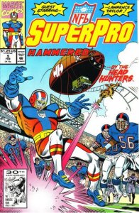 NFL Superpro #5 VF ; Marvel | Lawrence Taylor Football Super Hero