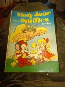 MARY JANE & SNIFFLES Four Color COMIC BOOK (#1)402 Golden Age Cartoon 1952 Dell