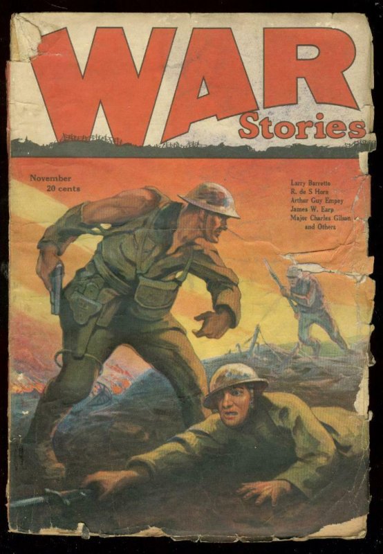 War Stories Pulp #1  November 1926- Arthur Guy Empey G-