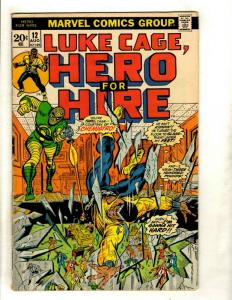Luke Cage Hero For Hire # 12 VG Marvel Comic Book Harlem Copperhead Moriah NP9