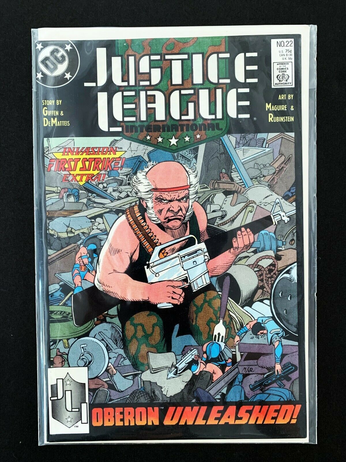 Justice League 22 International (1987 Series) Dc Comics 1989 Nm+ Comic Books Copper Age, DC