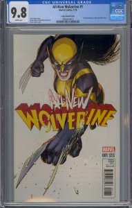ALL-NEW WOLVERINE #1 CGC 9.8 DAVID LOPEZ VARIANT 1ST LAURA KINNEY AS WOLVERINE 