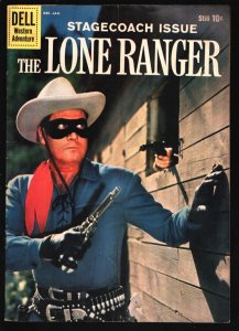 Lone Ranger #131 1960-Dell-Clayton Moore photo cover-Young Hawk appears-VG/FN