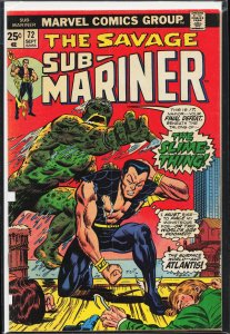 Sub-Mariner #72 (1974) Namor the Sub-Mariner