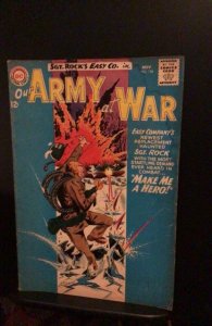 Our Army at War #136 (1963) Sgt.Rock, Easy Co. staining inside front cover