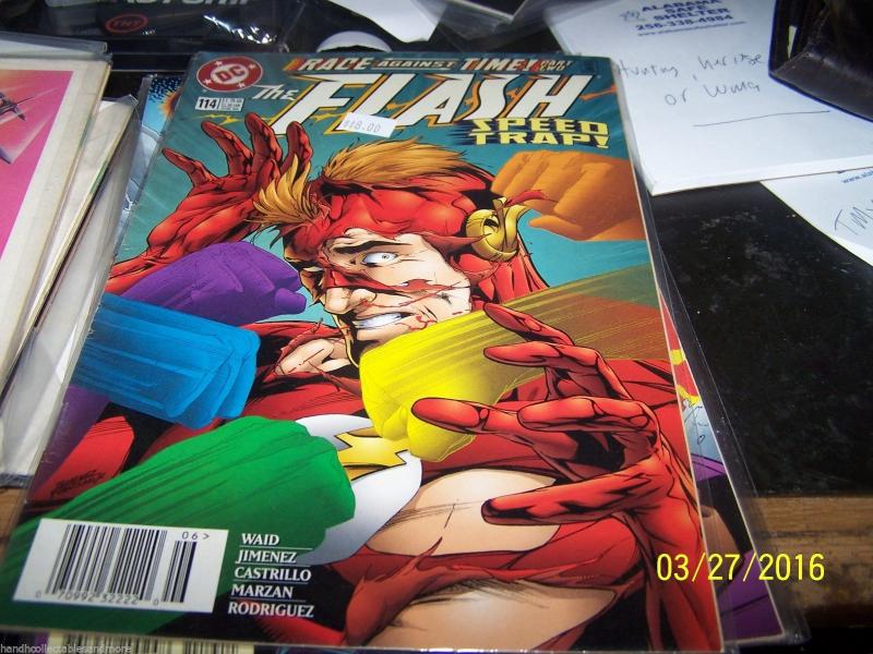 FLASH COMIC # 114 HOT speed trap race against time WALLY WEST 