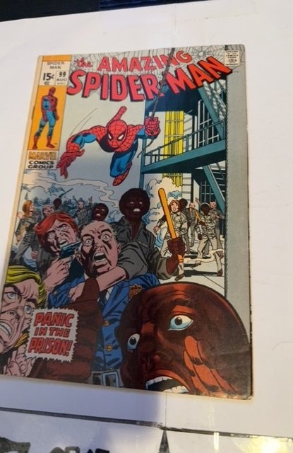 The Amazing Spider-Man #99 Regular Edit (1971)panic in the prison see descript