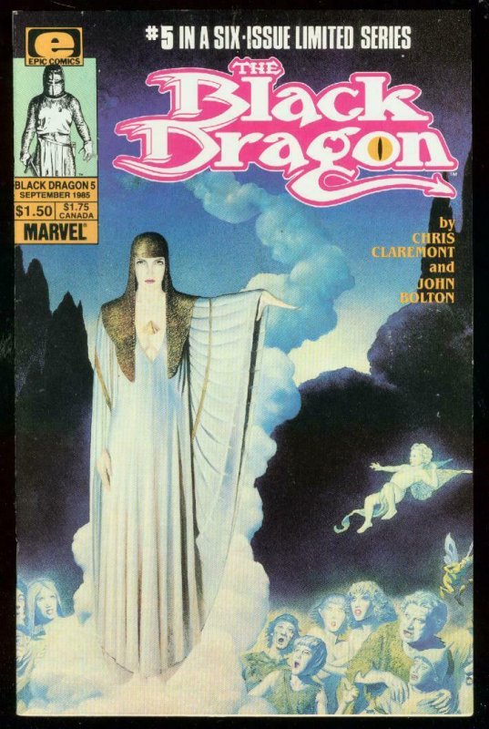 BLACK DRAGON #5 1985-MARVEL COMICS-LIMITED SERIES VF