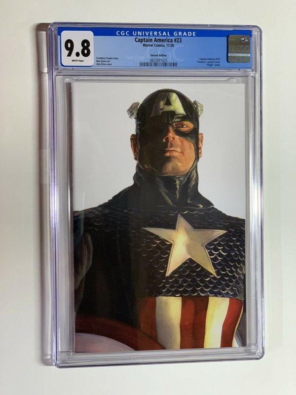 Captain America #23 CGC 9.8 Alex Ross TIMELESS VIRGIN Variant Cover