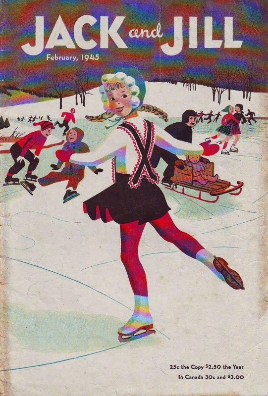 Jack And Jill (vol. 7) #4 GD ; Curtis | low grade comic February 1945 Ice Skatin