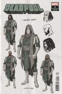 Deadpool # 2 Design 1:10 Variant Cover NM Marvel 2024 [X2]