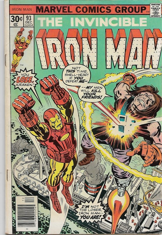 Iron Man #93 British Variant (1976) VG-FN