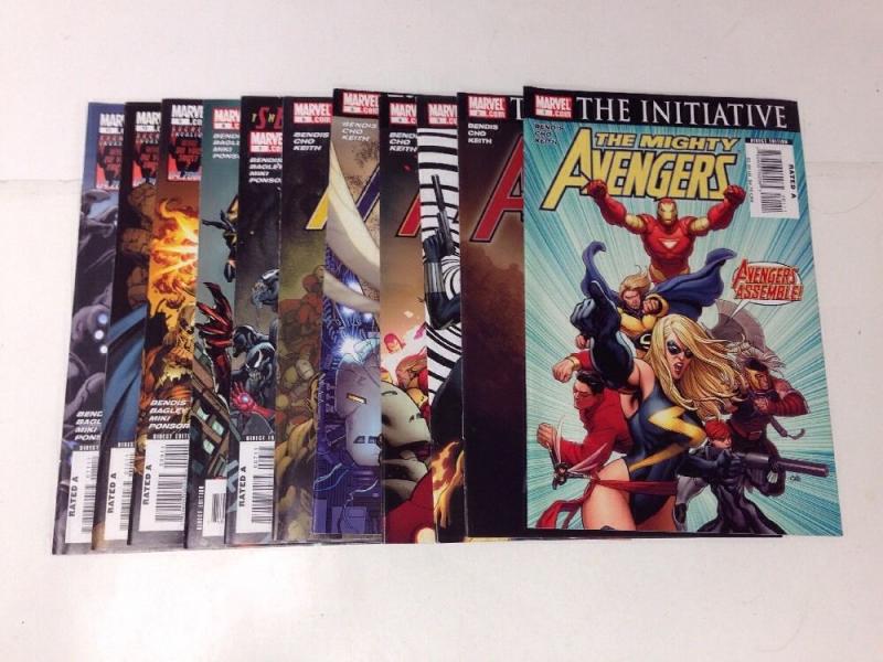 Mighty Avengers The Initiative 1-11 VF/NM Lot Set Run