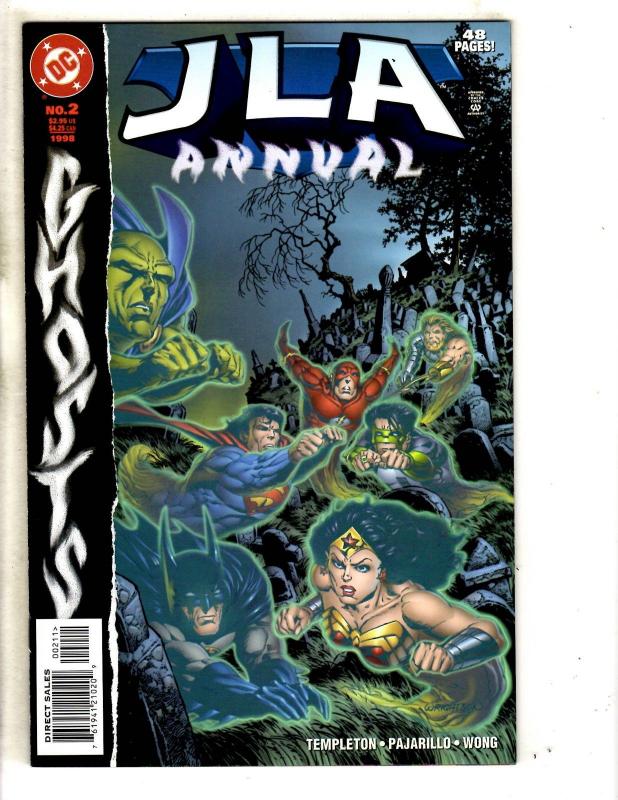 Lot Of 7 JLA DC Comic Books Secret Origins 1 Files 1 3 + Annual 1 2 3 4 CR21