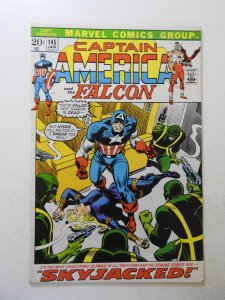Captain America #145 (1972) VG+ Condition 1/2 in tear through book