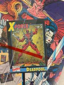 X-Force #1 (1991 Marvel) with Deadpool Card Bagged Rob Liefeld High Grade