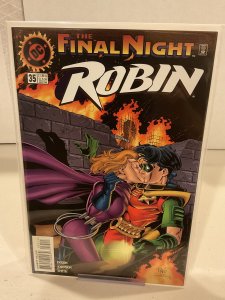 Robin #35  1996  9.0 (our highest grade)  Tim Drake!  Final Night!