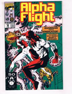 Alpha Flight #92 VF Marvel Comics Comic Book X Men Jan 1991 DE24