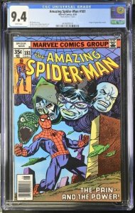 Amazing Spider-Man #181 1978 Marvel CGC 9.4 Mark Jewelers insert White Pages