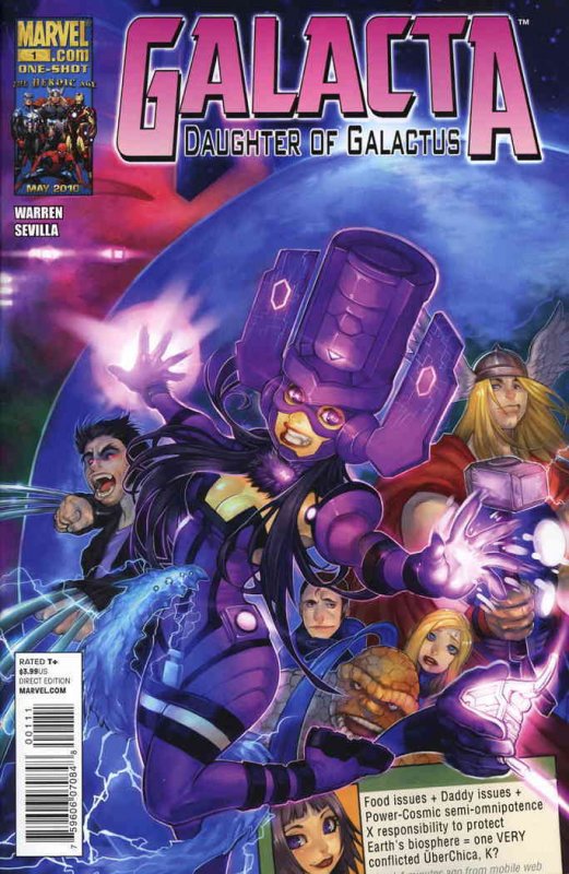 Galacta: Daughter Of Galactus #1 VF/NM ; Marvel | Adam Warren