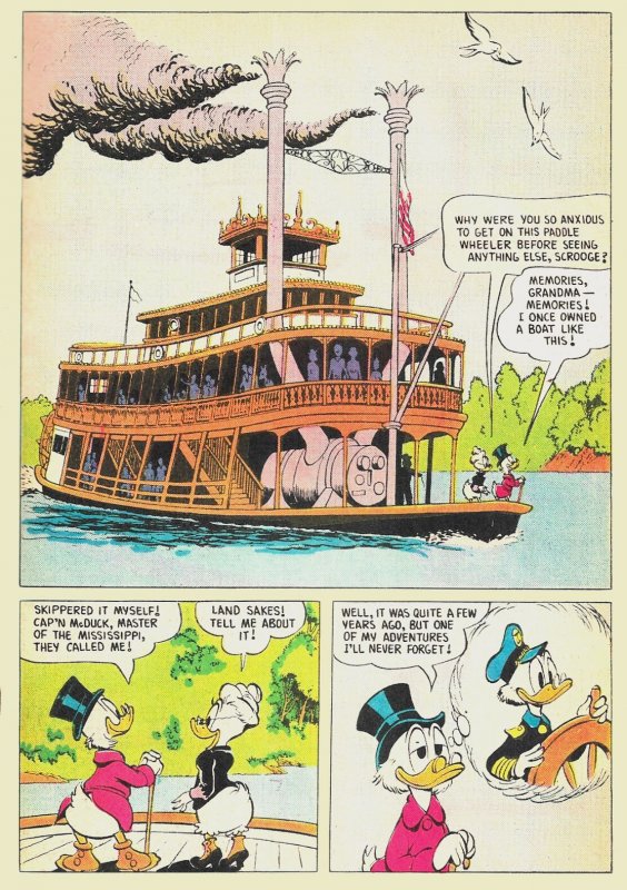 UNCLE SCROOGE GOES TO DISNEYLAND (Aug1985) 9.0 VF/NM [Gladstone] Barks! Murry!