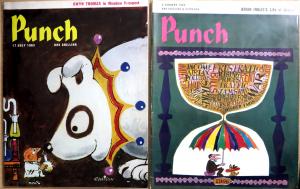 Punch UK Magazine Collection - 15 issues + Best Cartoons Book 1963-1966 VG-F/+