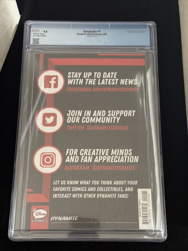 GARGOYLES #1 Cover S ; Jae Lee Dynamite Comics 2022 CGC 9.8