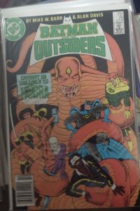 BATMAN AND THE OUTSIDERS # 26 1985 DC comics  jim aparo