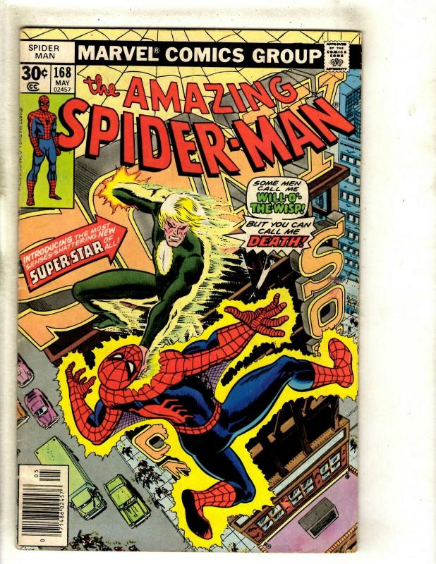 Lot Of 6 Amazing Spider-Man Marvel Comic Books # 183 186 187 196 167 168 GK5