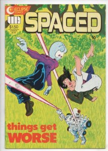 SPACED #10, VF/NM, Eclipse, Tom Stazer, 1986, 1st, more Indies in store