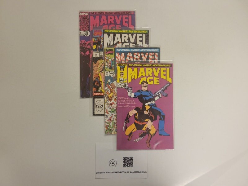 4 Marvel Age Marvel Comic Books #79 81 85 88 52 TJ14
