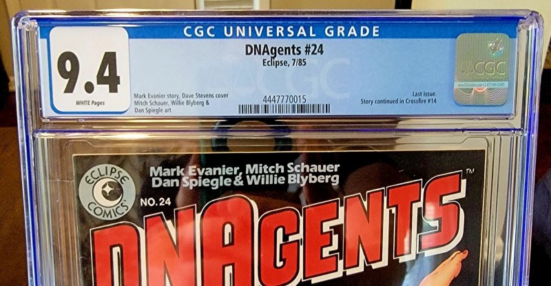DNAgents #24 (1985) CGC 9.4  DAVE STEVENS COVER