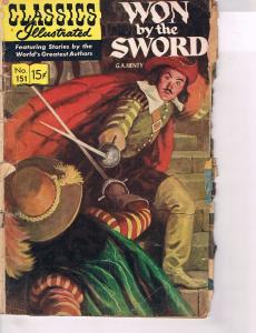 3 Classics Illustrated Gilberton Comics # 149 150 151 Comet Virginian Sword J87