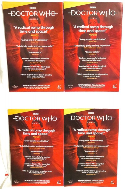 DOCTOR WHO COMIC Origins #1 - 4 Variant Cover C Set Titan Comics Dr Who