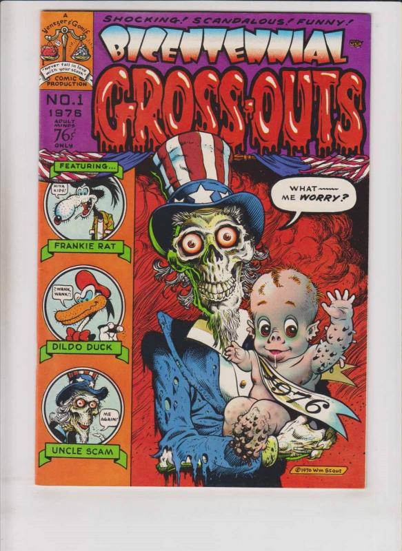 Bicentennial Gross-Outs #1 VF underground comix WILLIAM STOUT disney satire