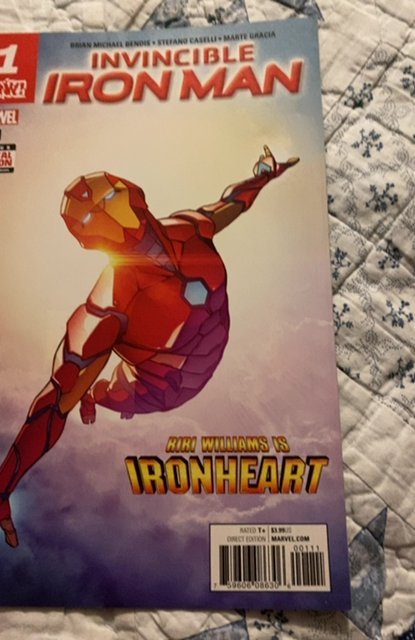 Invincible Iron Man #1 (2017)1st iron heart solo series