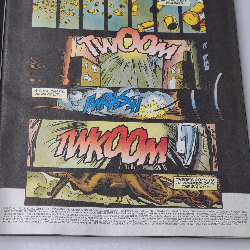 Daredevil 380 Marvel Comics 1998 VF NM Final Issue Lee Weeks