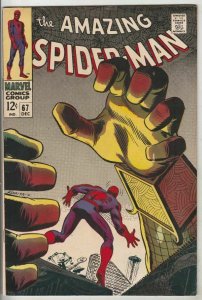 Amazing Spider-Man # 67 Strict VF/NM High-Grade Mysterio Artist John Romita Snr