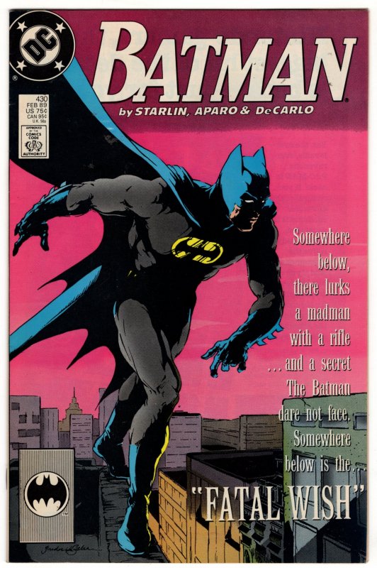 Batman #430 Jim Starlin Copper Age DC