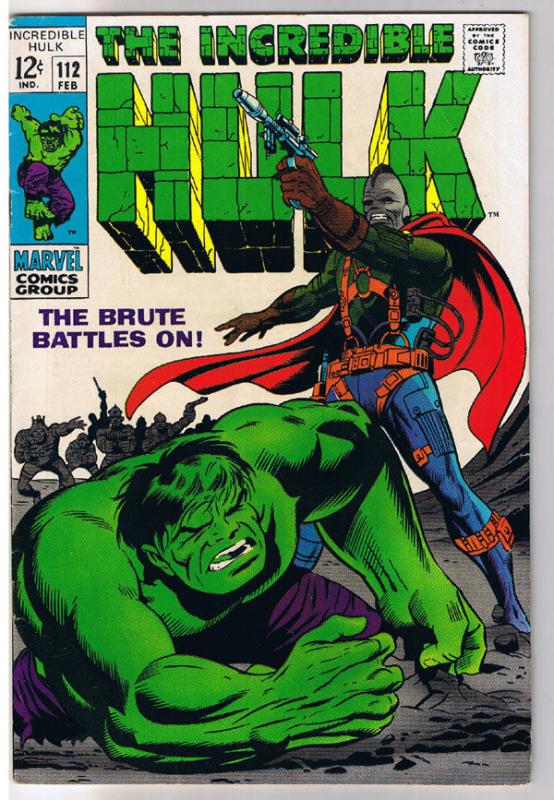 HULK #112, FN+, Bruce Banner,  Stan Lee, Herb Trimpe , 1968, Incredible