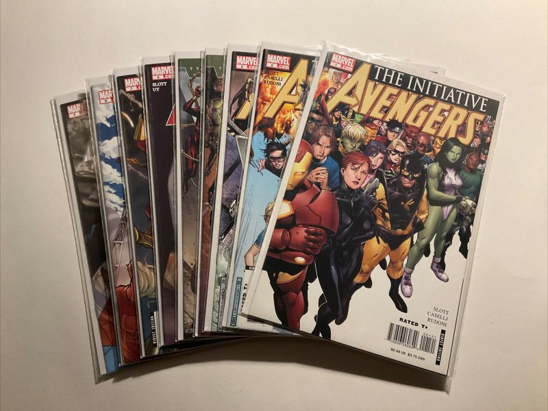 Avengers Initiative 1-9 Lot run set Near Mint nm Marvel 