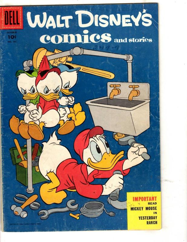 Walt Disney's Comics & Stories # 181 FN- Dell Comic Book Donald Duck JL3