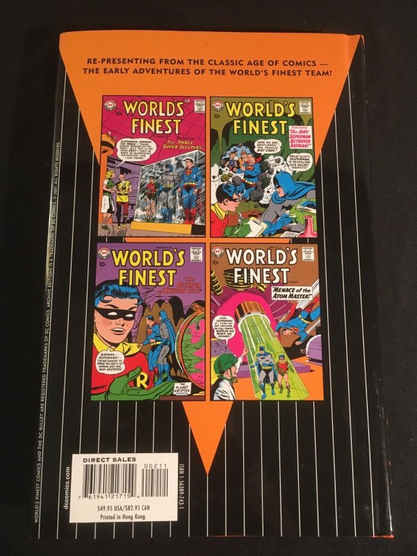 DC ARCHIVES: WORLD'S FINEST COMICS Vol. 2 Hardcover, First Printing