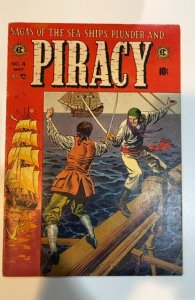 Piracy #4 Nice Unrestored Pre-Code Golden Age Vintage EC Comic 1955 VG