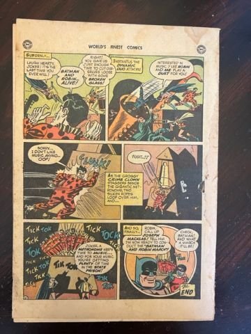 World's Finest Comics #48 (1950) - Cover Detached missing back cover