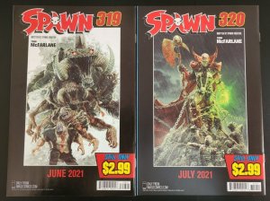 Spawn 2PC LOT #318-319 - 1st Cameo Appearance of Jericho (9.2) 2021
